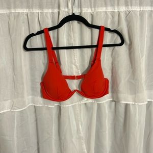 Red Shade and Shore Bikini Top